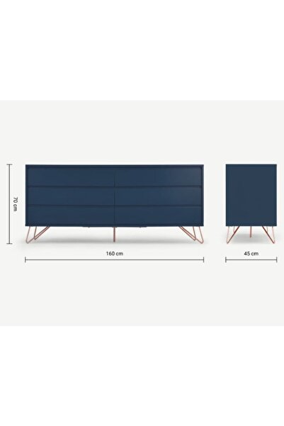 Different Design Elona 6 Çekmeceli Şifonyer (çamaşırlık)