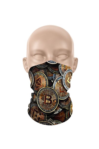 dairaksesuar قناع وجه رياضي بشريط للرقبة وشريط رأس بالاكلافا