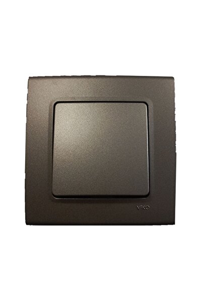 VİKO Linnera Life Antrasit Tekli Anahtar Çerçeveli - 90445001