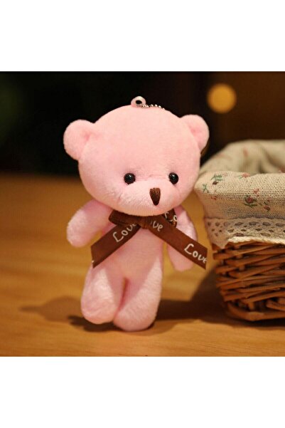 Sarego Minik Ayıcık Çanta Süsü Anahtarlık Yumoş Renkli Peluş Ayı