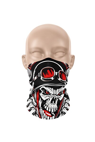 dairaksesuar قناع وجه رياضي بشريط للرقبة وشريط رأس بالاكلافا