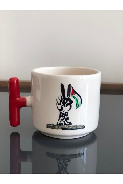 Tanem Tasarım كوب تي بتصميم مطبوع من فلسطين - زجاج غازيا وكودوسيا