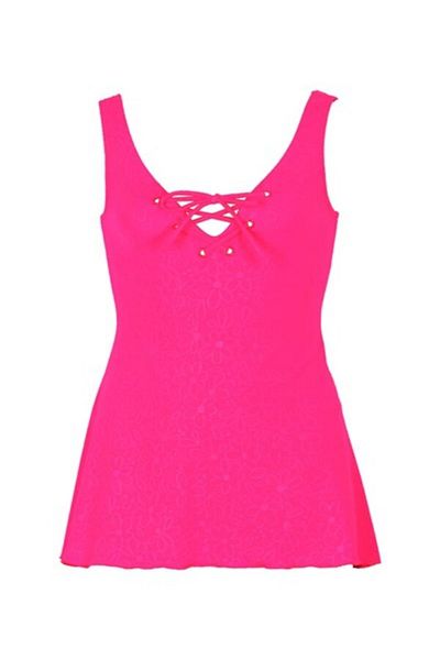Kom Ruby Neon Patterned Kids Dress - Colorful Swimsuit
