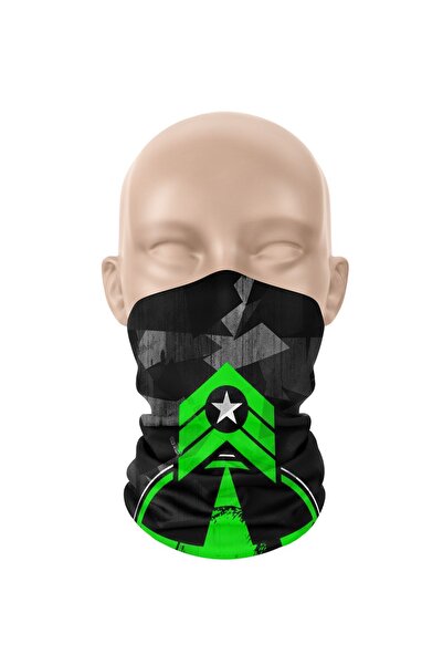 dairaksesuar قناع وجه رياضي بشريط للرقبة وشريط رأس بالاكلافا