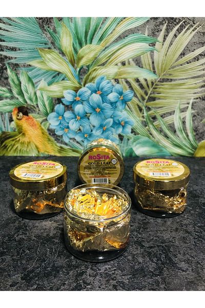 Apsal Rosita Emitation Gold Leaf 16X16 8 Sheets Gold Leaf