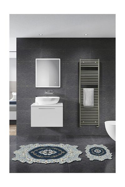 Alanur Home Set de baie din 2 piese tăiat cu laser Anthurium St 210154 gr