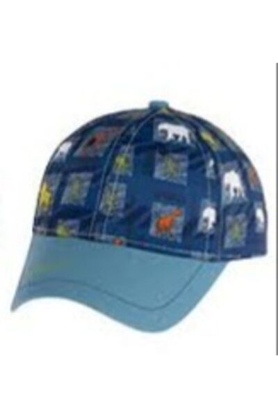 Kitti قبعة منقوشة للأولاد بعمر 3-6 سنوات بمحيط الرأس 46-50 سم