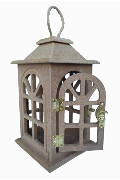 Hobi Dünya Ahşap Kubbeli Boyanabilir Mini Fener No 1