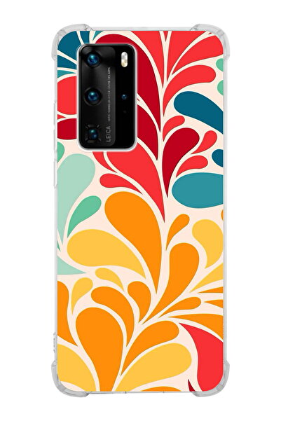 PrintiFy حافظة مضادة للصدمات متوافقة مع هاتف Huawei P40 Pro مع طباعة Retro Co...