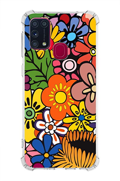 PrintiFy حافظة مضادة للصدمات متوافقة مع هاتف سامسونج جالاكسي M31 مع طباعة ريت...