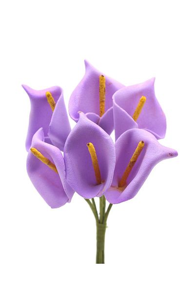 Lora Wedding 15cm Latex Lilac Color Gala Flower 72 Τεμάχια