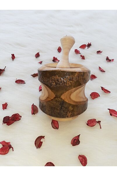 ÇİDEM'S Kabuklu  Büyük Boy Gürgen Ağaçı Havan