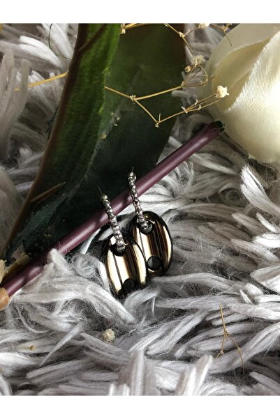 Leerybee Chrome Antique Black Color Antiallergic Sailor Knot Earrings