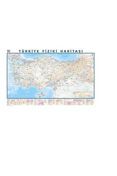Odak Türkiye's Map Physical-political