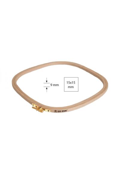 Şirin Kasnak Ahşap Kare Kasnak Kare Vidalı Nakış Kasnağı Ölçüsü :15x15