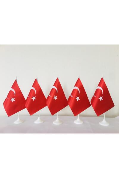 Asyabayrak Plastik Direkli Masa Bayrağı