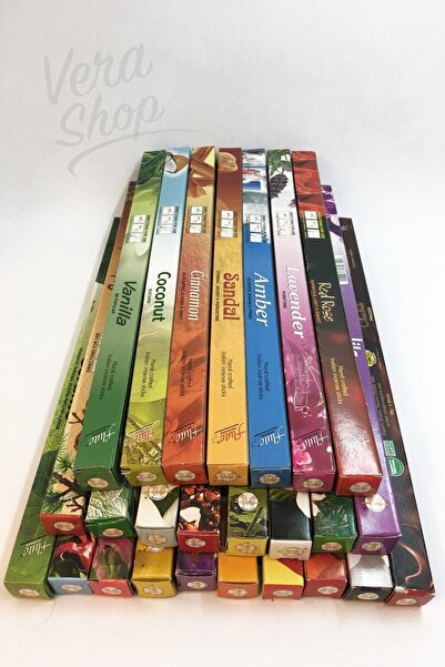 Flute 25 Çeşit Tütsü 200 Adet Tütsü Çubuğu - Görseldeki Ile Aynı Kutu -