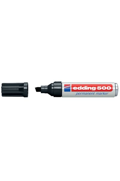 Edding Marker Permanent 2-7 Mm Black Cut End 500