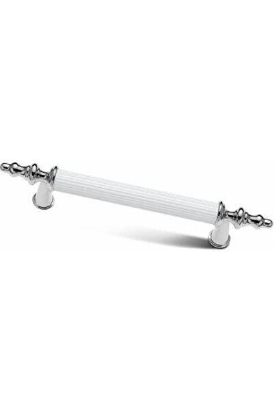 ARON Asos Krom Beyaz Rustik Kulp Çekmece Tv Ünite Mutfak Mobilya Dolap Kapak Kulpu 128mm