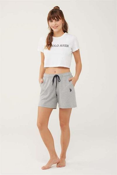 U.S. Polo Assn. Δύο κλωστές, βαμβάκι & Lycra, τσέπες, γυναικείο σορτς 16604