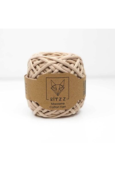 Ritzz Scannable Cotton Macrame Yarn 3mm Latte - 100 Grams