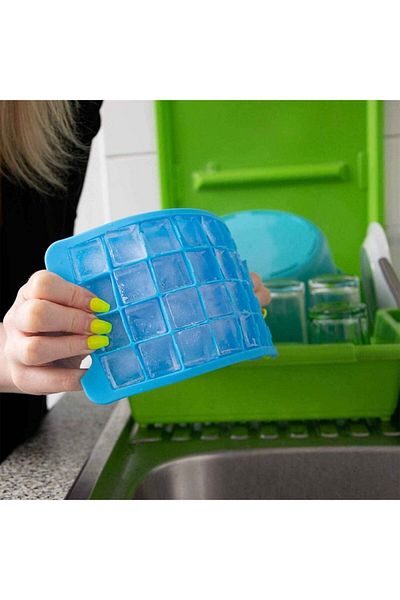 TT Tahtakale Toptancıları 36 Pieces Ice Mold with Lid - 11.5x25 cm Silicone Mold