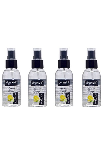 Dermokil 4 Adet 80° Kolonya 100 Ml Sprey Pet Limon Çiçeği