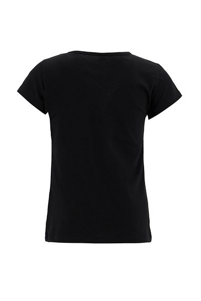 DeFacto Girl's Slogan Printed Short Sleeve T-Shirt