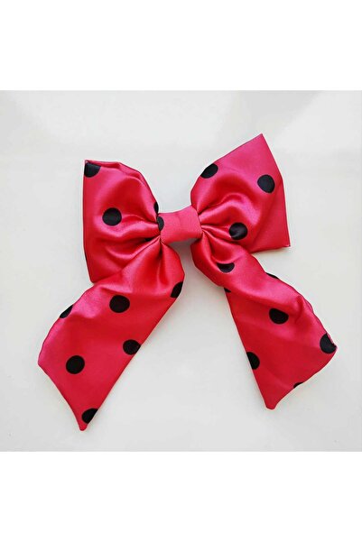 sema aksesuar Σατέν πουά αγκράφα με φιόγκο