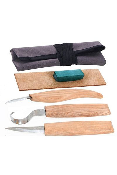 Titi Wooden Carving Knife Set - Spoon and Skittle 1162