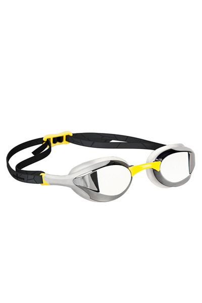 Mad Wave Alien Mirrored Swimming Race Goggles Grey/yellow