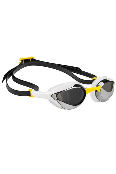 Mad Wave Alien Mirrored Swimming Race Goggles Grey/yellow