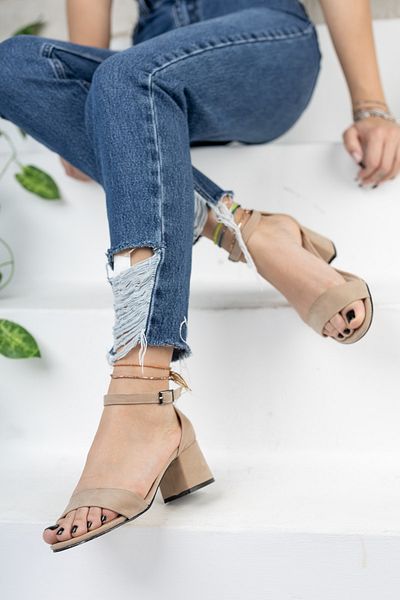 Moda Değirmeni Dámské klasické boty na podpatku Md1015-119-0001