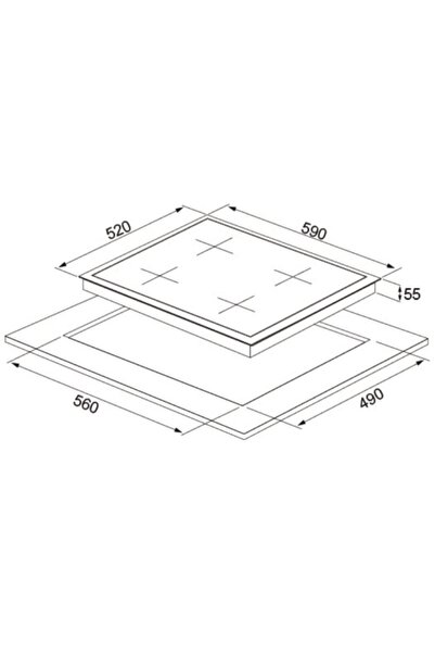 Silverline Cs5437b01 Ankastre Ocak Döküm Izgaralı