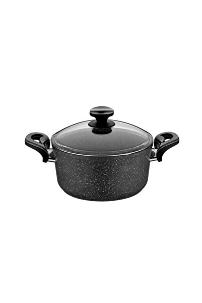 Taç جرانيت بلس مقلاة عميقة 24 سم رمادي 1337