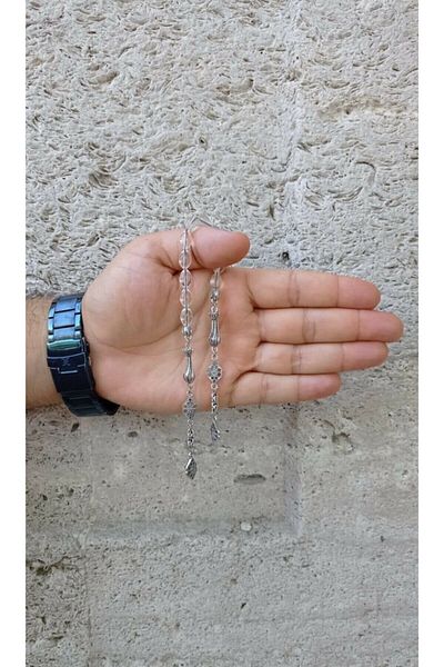 RD EKOAVM 7*10 Mm White Acrylic Made Zaza Rosary