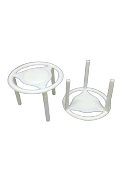 ALBATROS Pizza Ayağı - Plastik - Yuvarlak - Beyaz - 500 Adet