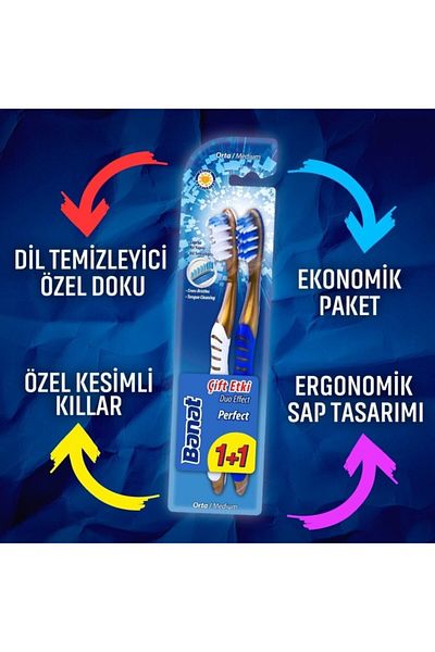 Banat Perfect Double Effect Toothbrush Set of 2