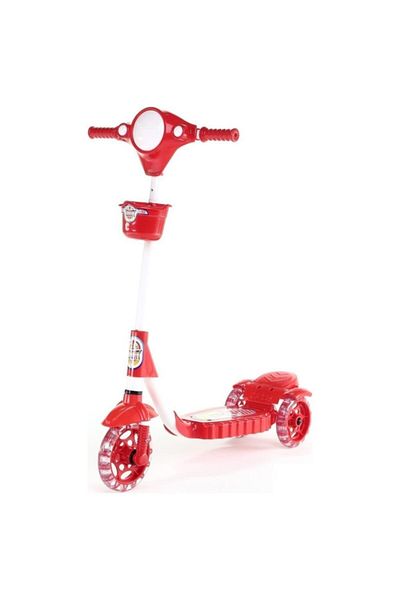 Tommybaby Xscooty Silicone 3 Wheel - Height Adjustable Scooter with Brake
