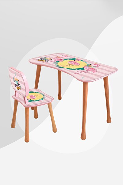 Popcorn Kids Flamingolar Çalışma Masa Seti (5-9 Yaş)