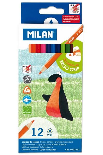 Milan Triangle Dry Paint 12 Colors