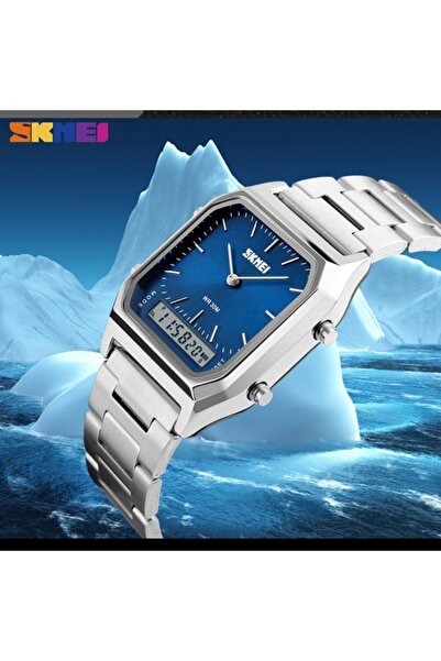 Skmei Skmeı 1220 Mavi Tasarım Analog-dijital Kol Saati