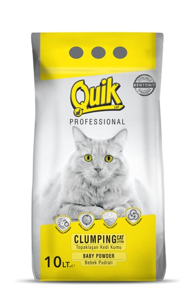 Genel Markalar Quik 10 Lt Ince Pudra Kokulu Kedi Kumu