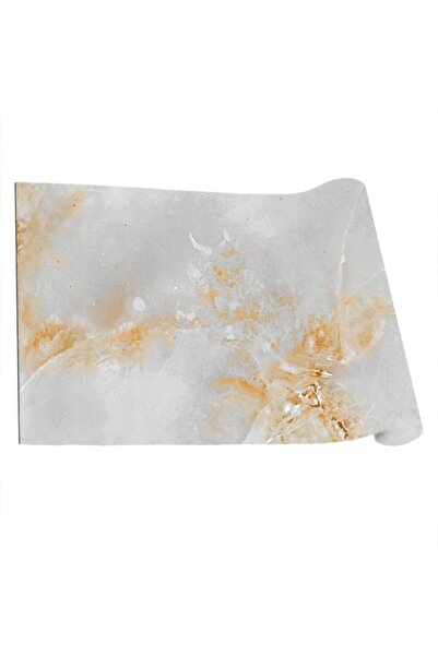 StickerArt Mutfak Tezgah Arası Folyo Fayans Kaplama Folyosu Kahverengi Mermer Desen