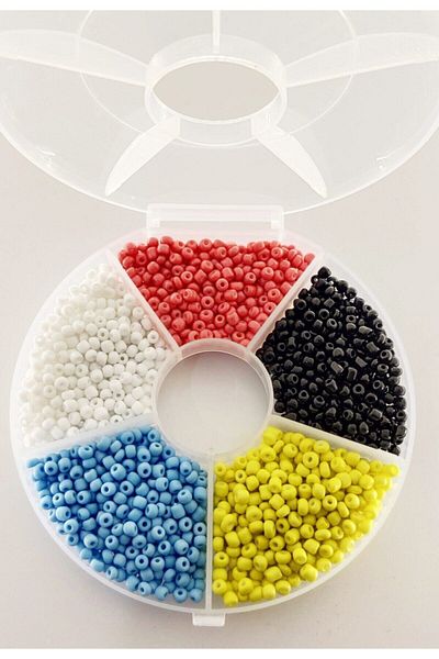 yiğit aksesuar Boxed Sand Bead Set 5 Colors Sand Beads