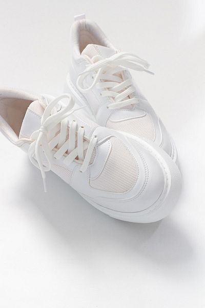 LuviShoes Dámská sportovní obuv PURE White Skin Mesh