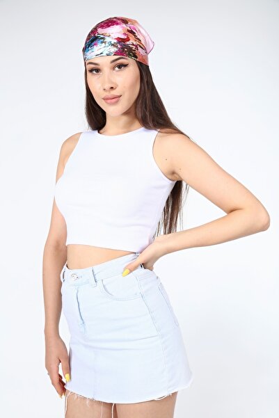 AFŞAR MODA White Crop Blouse