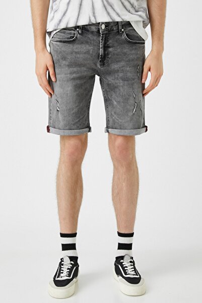 Koton Чоловічі бермуди сірого кольору 1YAM43002YD