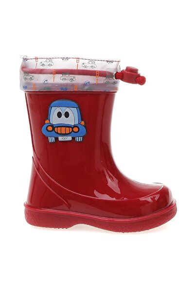 IGOR W10220 Pipo Araba Çocuk Kırmızı Yağmur Çizmesi