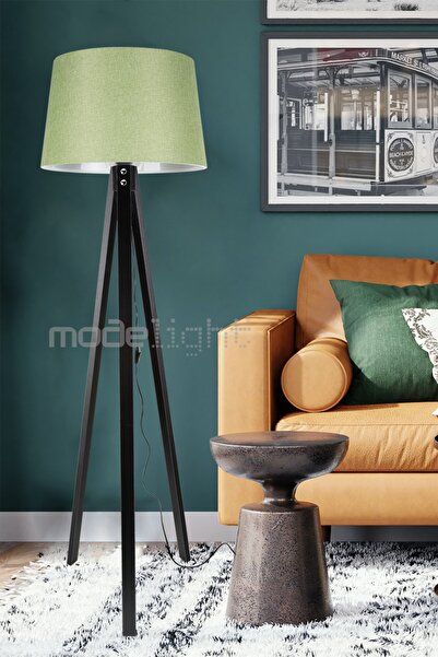 Modelight Deko Lambader Siyah Ayak / Yeşil Şapka